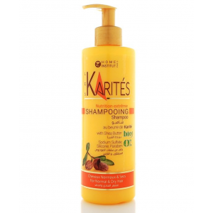 LES KARITES SHAMPOO WITH SHEA BUTTER FREE OF SODIUM SULFATE , SILICONE & PARABEN 400 ML